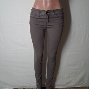 Free People Women’s Gray Skinny Pants Size 28 Mid Rise Stretch Casual Jeans
